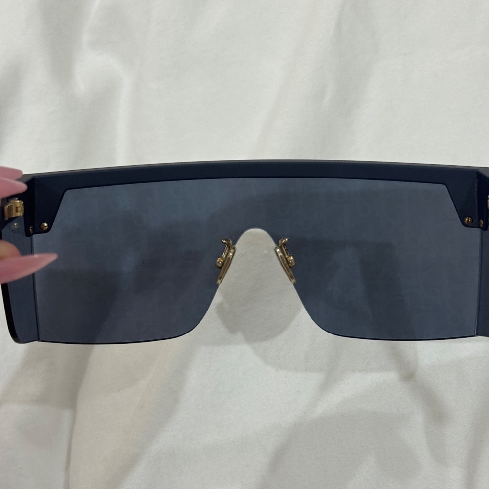 Blue Dior Oblique Mask Sunglasses - Picture 6 of 8